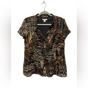 Cato Paisley Floral top size M